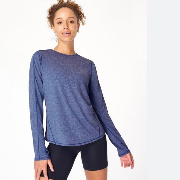 Sweaty Betty Tops - SWEATY Betty Energise long sleeve workout gym  sustainable gym top shirt Medium